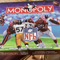 NIB ( NEW IN BOX) Never Used COLLECTORS EDITION NFL MONOPOLY 