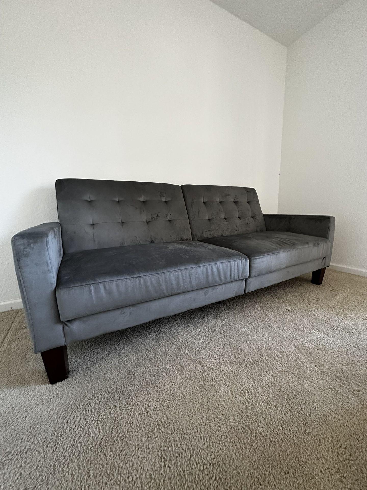 Grey Blue Microfiber Sleeper Couch for Sale in Irvine, CA OfferUp