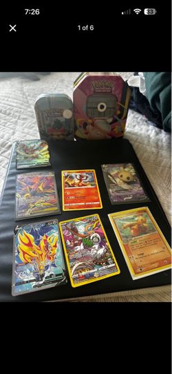 Pokémon Trading Cards Lot with Tins