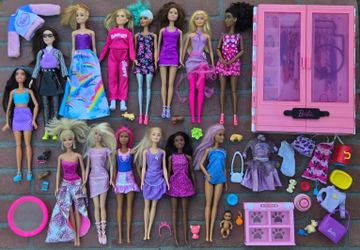 Barbie Dolls Accessories and loaded closet