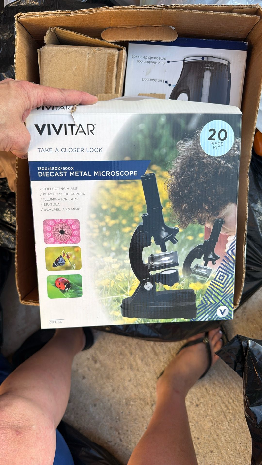 die cast metal microscope