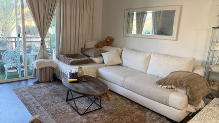 Custom sofa with chaise
