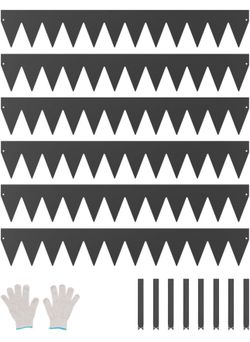 VEVOR Steel Landscape Edging, 6 Packs 40 x 6 in Rust-Resistant Metal Landscape Edging, Bendable