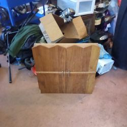 Dart. Board And Wooden Cabniet