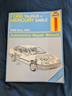 1(contact info removed) Ford/Mercury Taurus/Sable Repair BOOK Manual