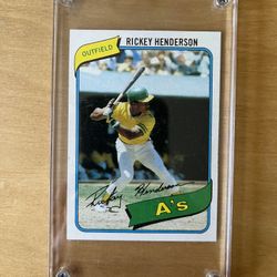 Ricky Henderson Rookie | 1980 Topps #482