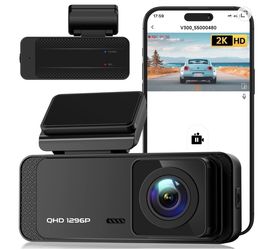 Brand New 1296P WiFi Dash Cam – Night Vision, APP Control, 170° Wide Angle