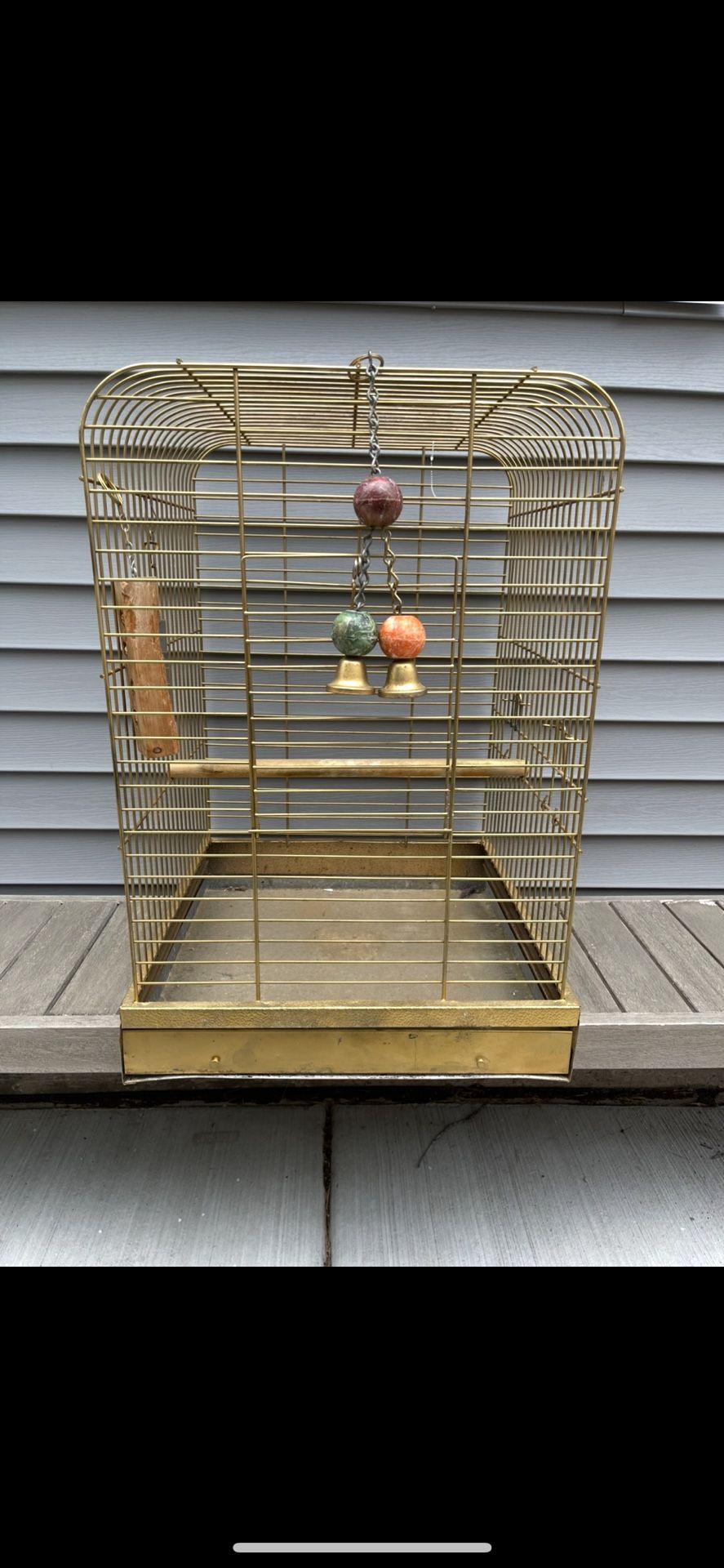 Gold Brass Bird Cage Small Animal