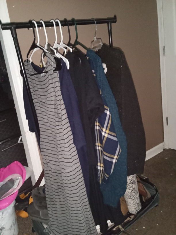 Portable Closet With Storage For Shoes Also 2pcs $40