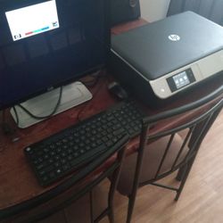 20 Inch HP Monitor Keyboard WiFi Printer Mouse