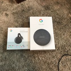 Google Nest Mini And Google Chromecast