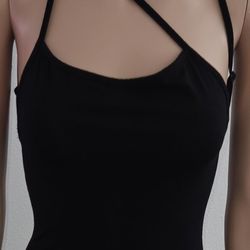 Backless Black Dress