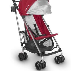 UPPA Baby G-lite Foldable Travel Stroller (red/silver)