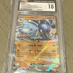 Lucario Ex #51 CGC 10 Pokemon 