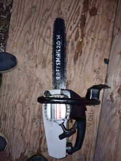 Craftsman 2.0, 14” bar, gas powered chainsaw