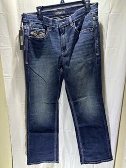 NWT Cody James Jeans Mens 32x32 Blue Straight Fit Western Denim Pants