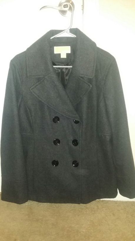 Michael Kors Ladies Gray double-breasted peacoat sz XL, Excellent like new condition. Worn 2-3 times at most. Only $65obo