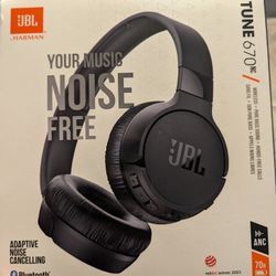 JBL Tune 670NC Bluetooth Wireless On-Ear Headphones