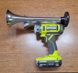 Ryobi 18v Impact Air Horn Chrome (with Battery + Charger)