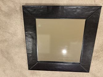 Mirror With Leather Frame