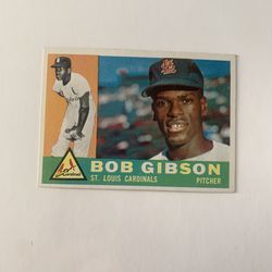 1960 Bob Gibson Topps Baseball Card # 73 St Louis Cardinals 