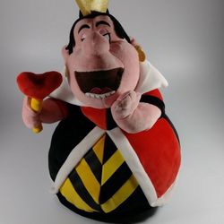 Disney Alice in Wonderland Plush 14" Tall Red Queen of Hearts