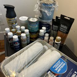 Miscellaneous Painting, Wood Staining, And Crafting Supplies