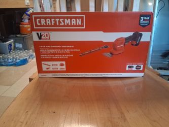 20v craftsman 2 in 1 8" hedge trimmer and 4" grass shear kit