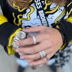 The Gold Gods King Diamond White Gold Ring