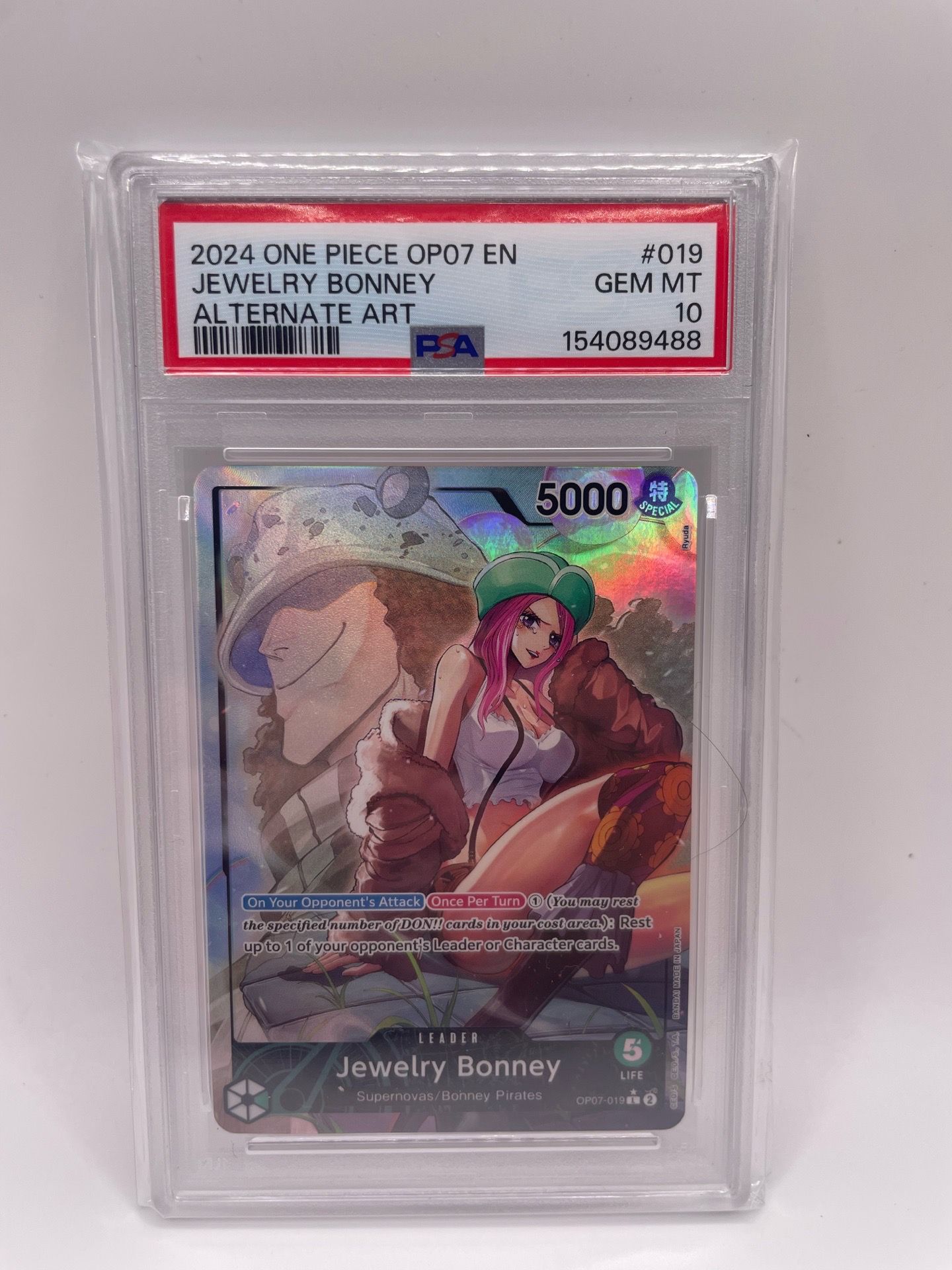 Jewelry Bonney (Parallel) OP07-019 500 Years in the Future - PSA 10