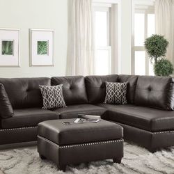 Sectional Sofa With Ottoman Brand New