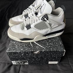 Nike Air Jordan 4 Men's Size 12 Retro Military Black/White DH6927-111