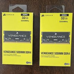 CORSAIR - VENGEANCE Series 32GB (2x32GB) 3200MHz DDR4 C22 SODIMM Laptop Memory - Black