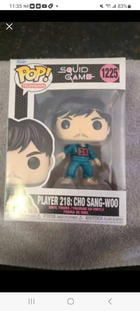 !NEW! Squid Game Player 218: Cho Sang-Woo #1225 Funko Pop