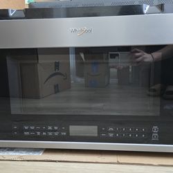 (Mint condition)Whirlpool WMH78519LZ 1.9CuFt Microwave wth ArFryer, Convection., Steam-Fingerprint Resistant