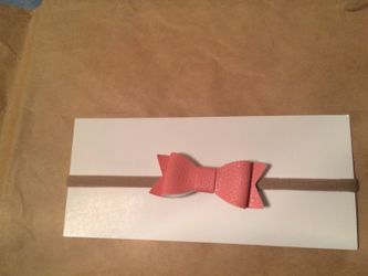 leather bow headband