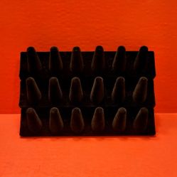 Black Display Tiered Ring Holder.