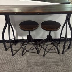 Table And 2 Stools 