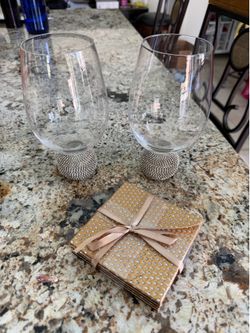 Elegant wine glass