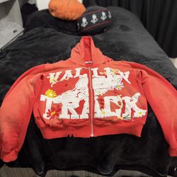 red authentic vale hoodie