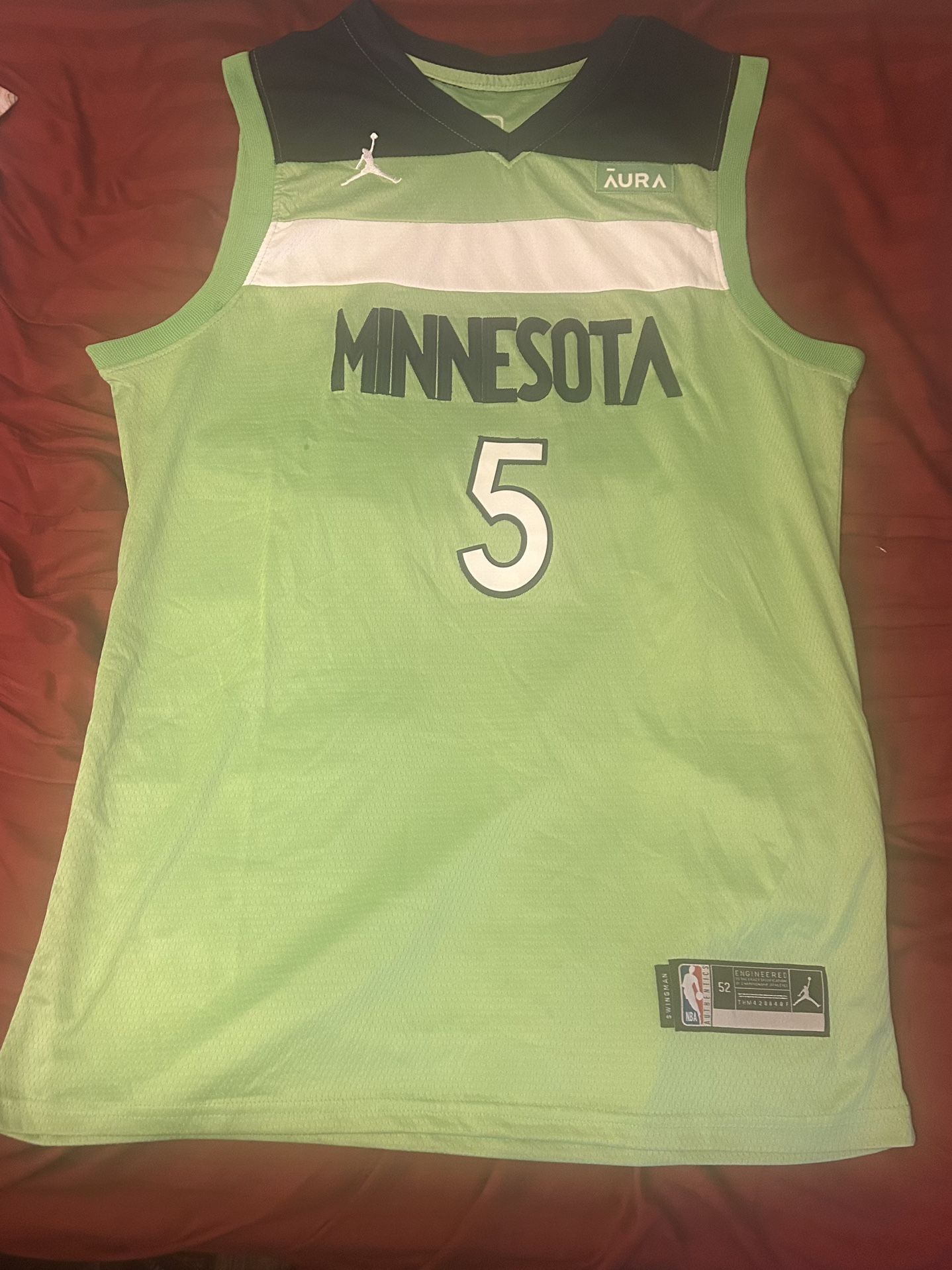 Ant Edwards Jersey Green Timberwolves Men’s L/XL