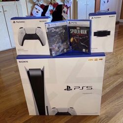 Brand New Console Disc Version 2 Games + 1 Controller + Charging Station Bundle