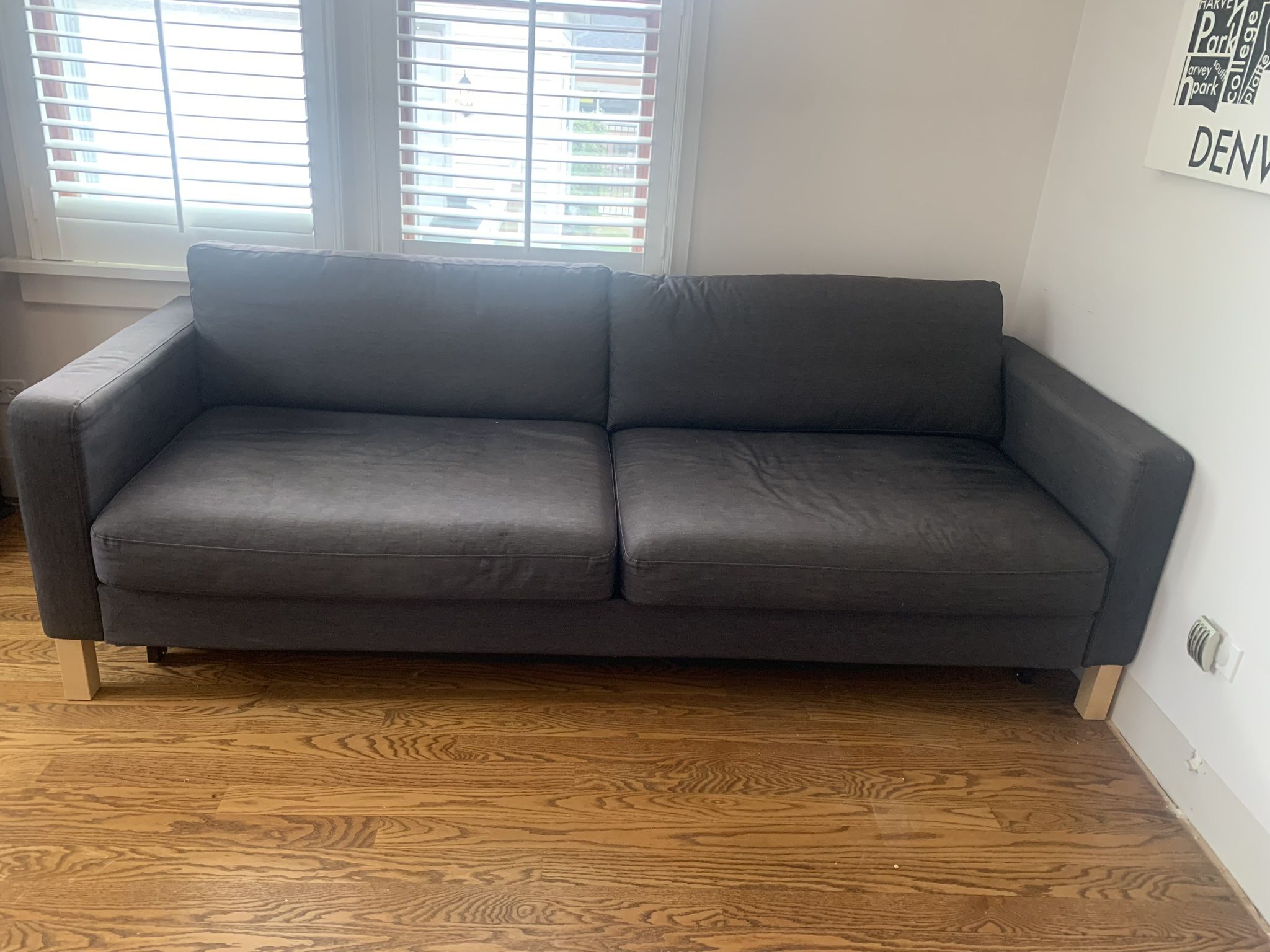 Couch with ottoman