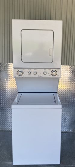 PICK UP ONLY •SUPER NICE!!! WHIRLPOOL 24” Apt. Size Stackable Washer & Dryer-WORKS PERFECT!!