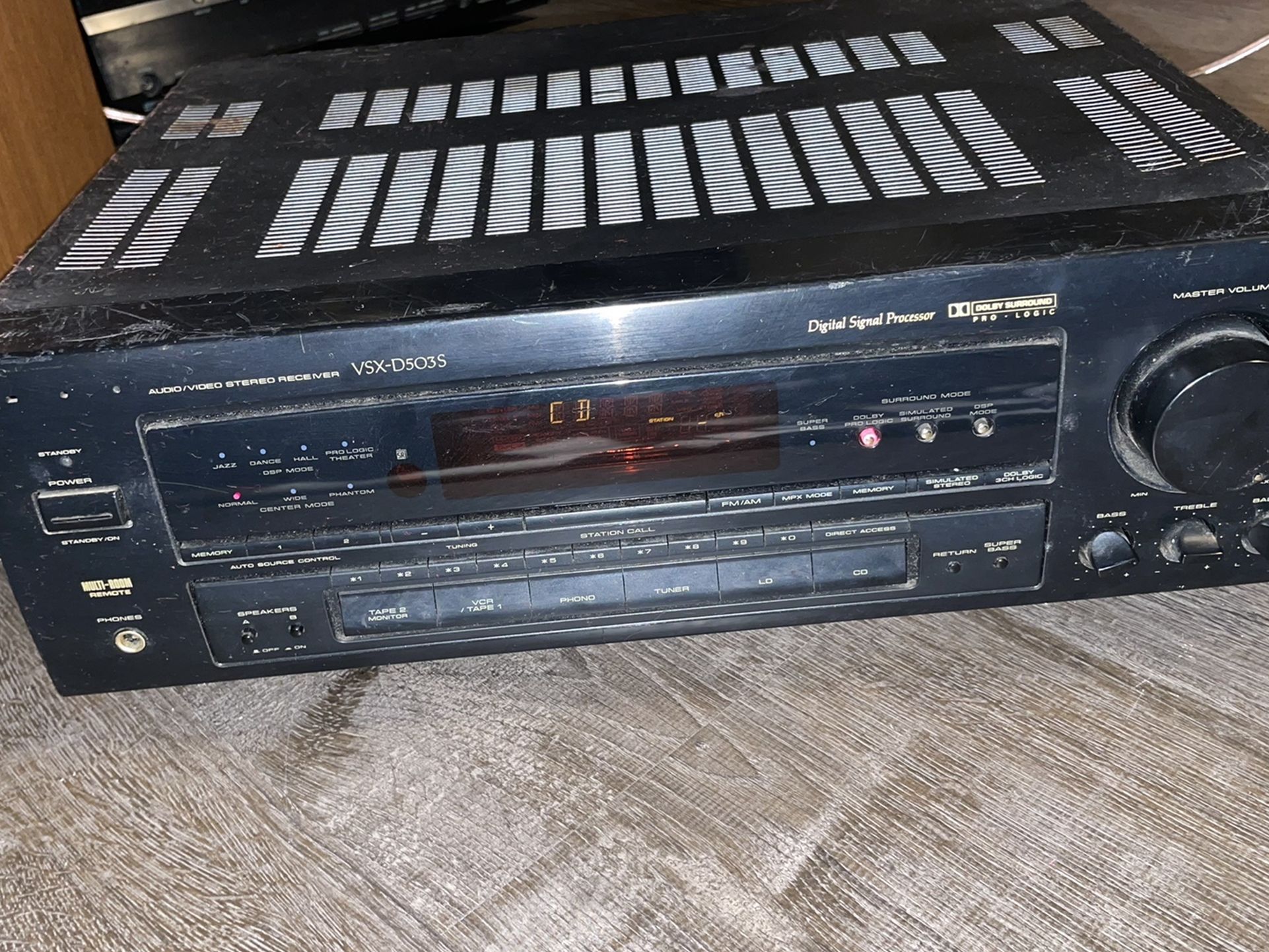 Pioneer VSX-D503S Audio Video Stereo Receiver Dolby Surround