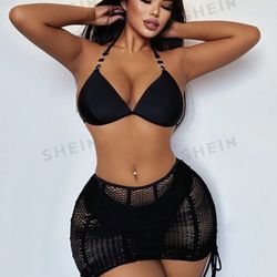 shein black bikini
