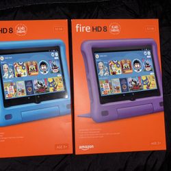 ‼️ TWO Amazon Fire 8 Kids Tablets ‼️