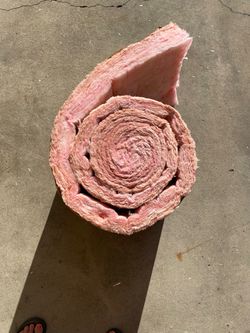 Pink Fiberglass Insulation Roll