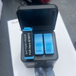 Three Gopro 11 Batteries With Charger