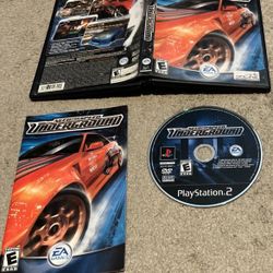 Need for Speed Underground Sony PlayStation 2 PS2 Complete CIB w/ Manual